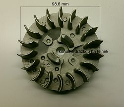 setrvačník, ventilátor Mini Bike motor 50ccm 2T